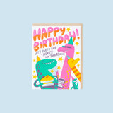 Greeting Card - Dino Party Birthday