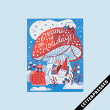 Greeting Card - Gnome For The Holidays